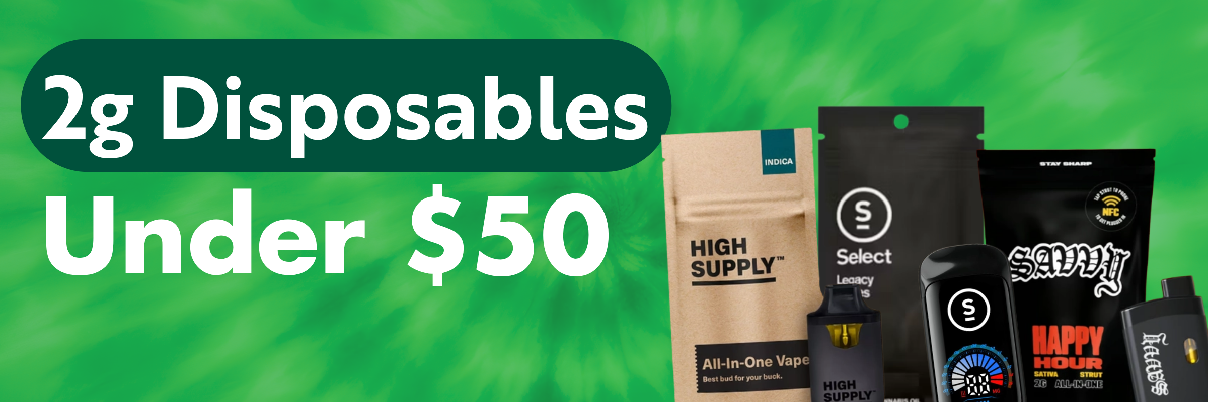 Villa Park, IL | Green Releaf Dispensary | 2g Disposables Under $50