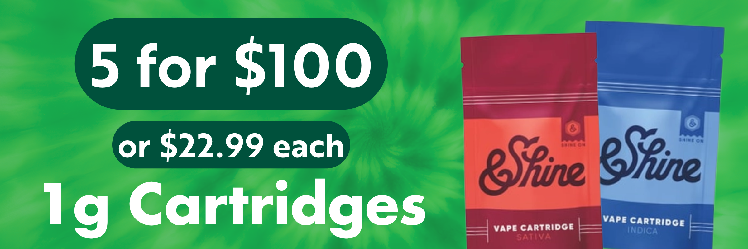 Villa Park, IL | Green Releaf Dispensary | 5 for $100 &Shine 1g