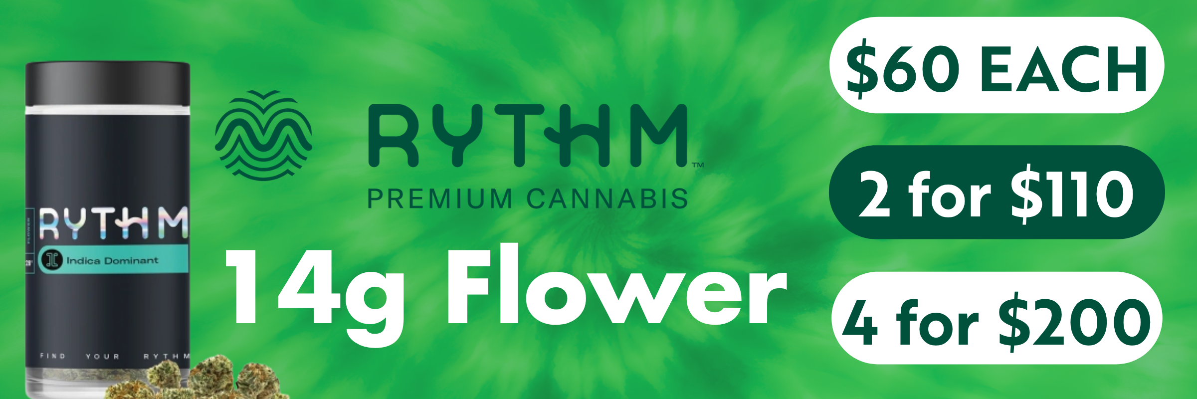 Villa Park, IL | Green Releaf Dispensary | Rythm 14g Flower