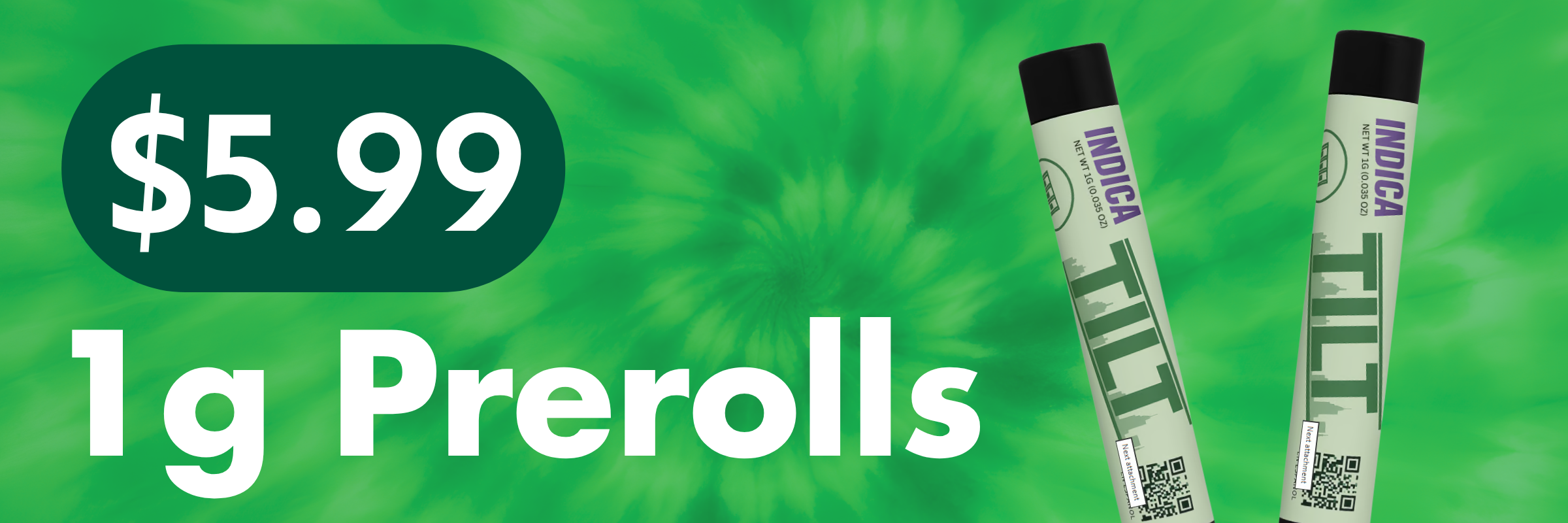 Villa Park, IL | Green Releaf Dispensary | Tilt Pre-Roll $5.99