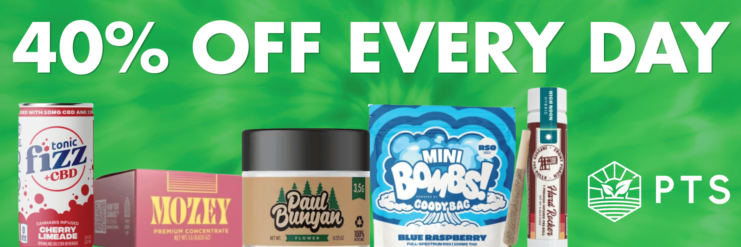 Villa Park, IL | Green Releaf Dispensary | PTS 40% Everyday