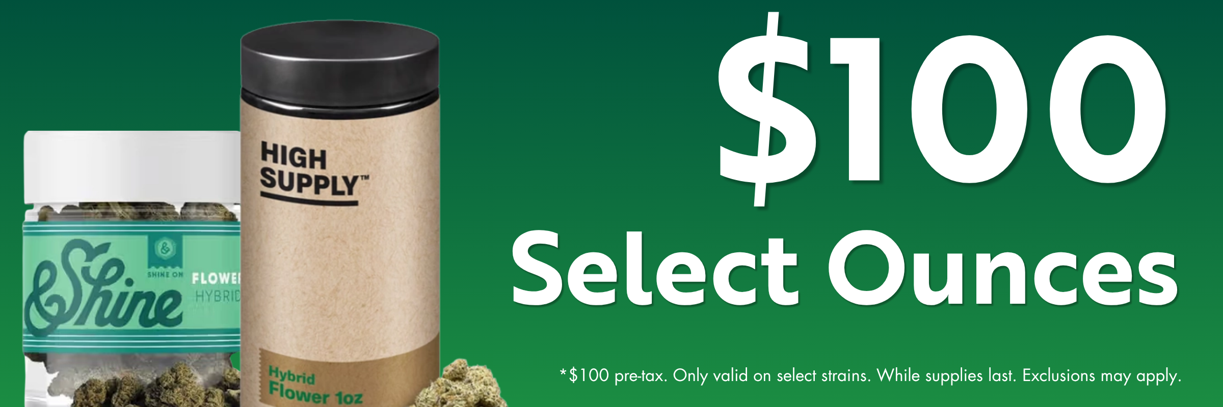 Bourbonnais, IL | Green Releaf Dispensary | $100 select ounces