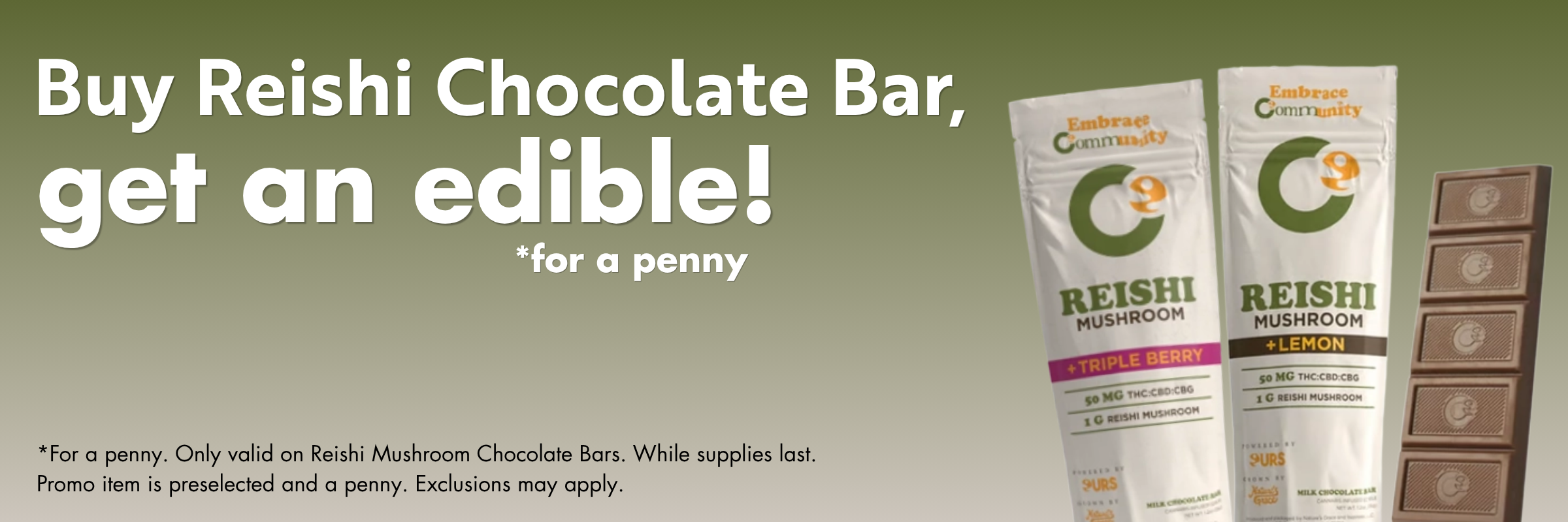 Bourbonnais, IL | Green Releaf Dispensary | Buy Reishi Chocolate get Edible